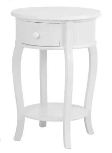 Mesa lateral 48 cm branca