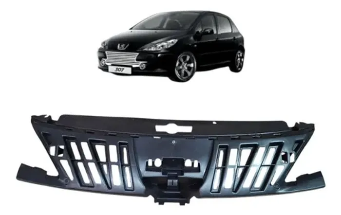 Grade Interna Dianteira Peugeot 307 2006 A 2012 Preto