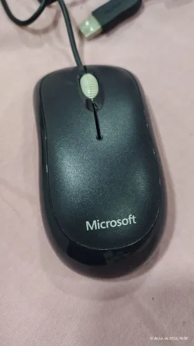 Mouse Microsoft com Fio Usb Preto