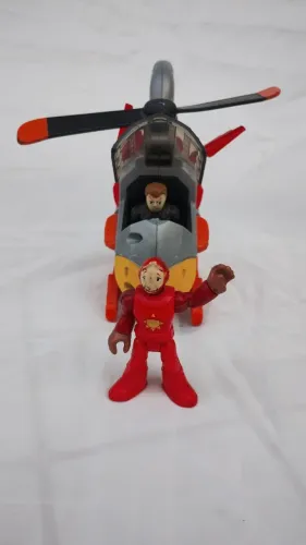 IMAGINEXT- HELICÓPTERO SKY RACER MATTEL - FISHER PRICE - COLEÇÃO LINHA AVIÕES MEDIOS