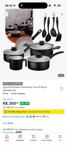 Kit de panelas Tramontina