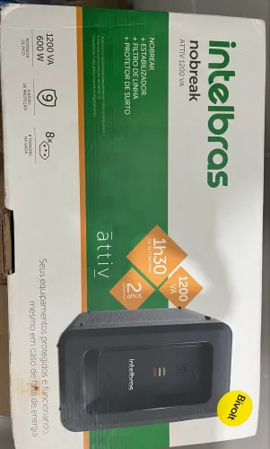 Nobreak Intelbras ATTIV 1200VA NOVO na caixa (600W) - Nunca usado