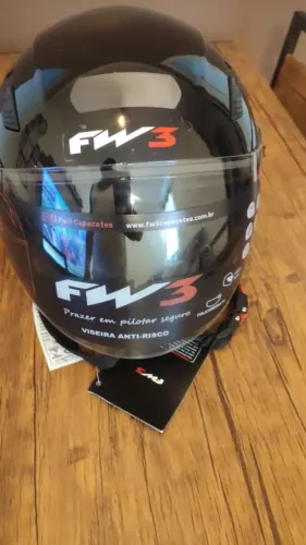 Capacete Aberto P/ Moto Fw3 Viseira Cristal