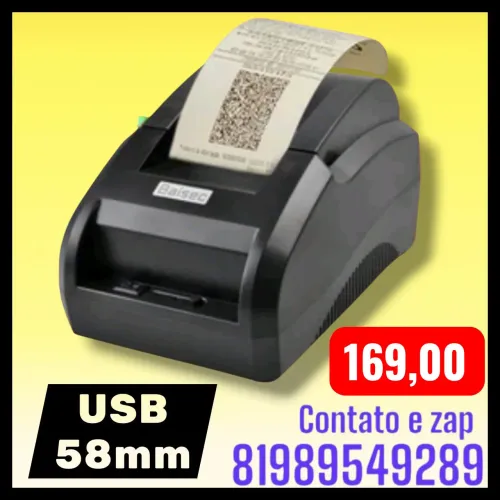 Impressora termica de 58mm usb