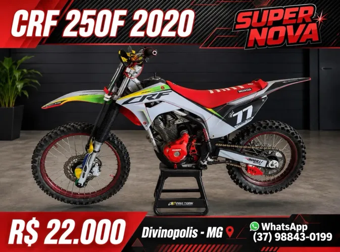 CRF 250F 2020 - SUPER NOVA - IMPECÁVEL