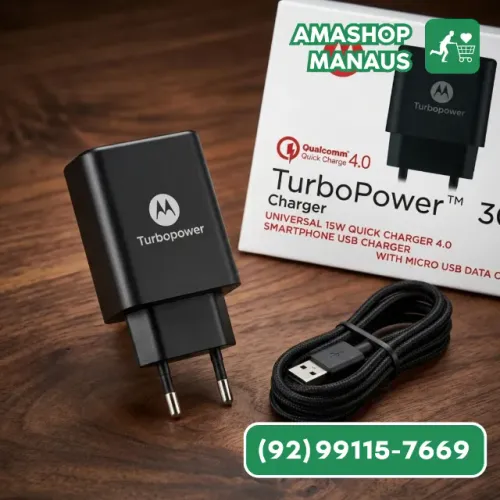 Carregador Motorola V8 Micro Usb Parede Turbo