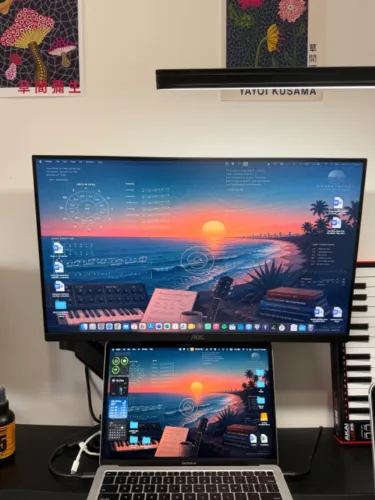 Monitor AOC 24+Suporte Braco - Quase novo!