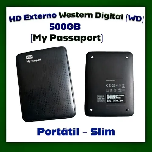 HD EXTERNO WESTERN DIGITAL (WD) - 500GB