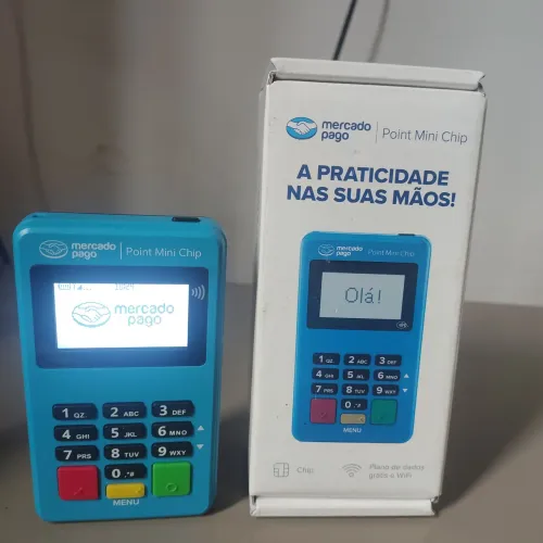 Maquininha de cartão - agilidade pra vender com a Point Mini Chip.