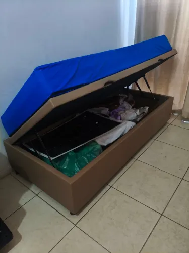 Cama Solteiro Baú