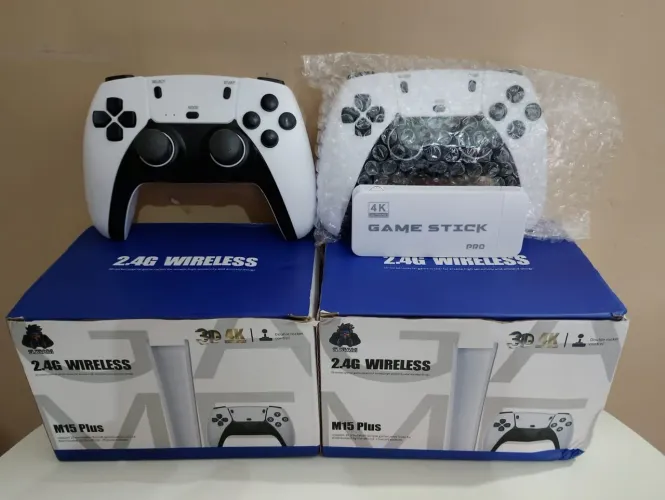 Game Stik 4k M15plus jogos retrôs novo modelo 