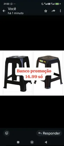 Banquinho promoção 