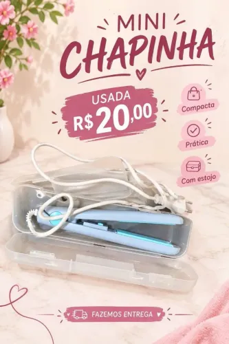 Mini Chapinha Portátil de Bolsa (Usada - Excelente Estado)