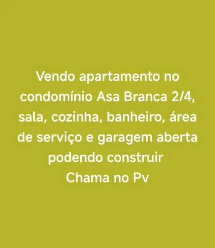 Tenho apartamento a venda
