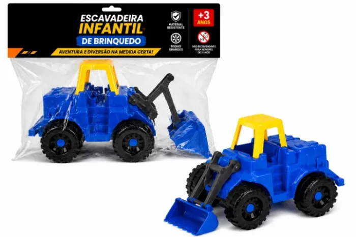 Escavadeira Infantil de Brinquedo - Novo
