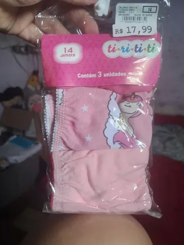 Calcinhas infantil menina 14 novas