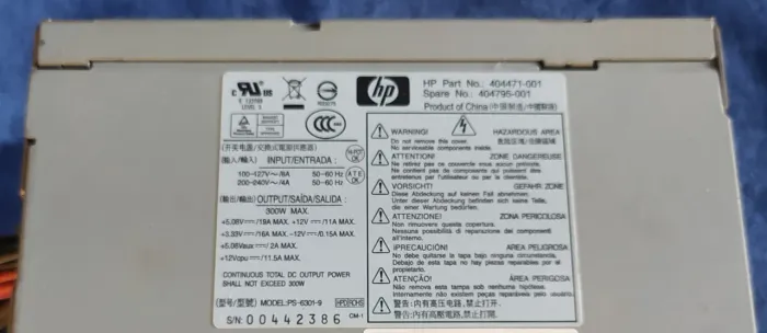 Fonte HP 300wats
