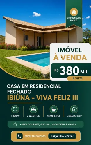 Chácara Completa com Suíte, Closet e Área Gourmet