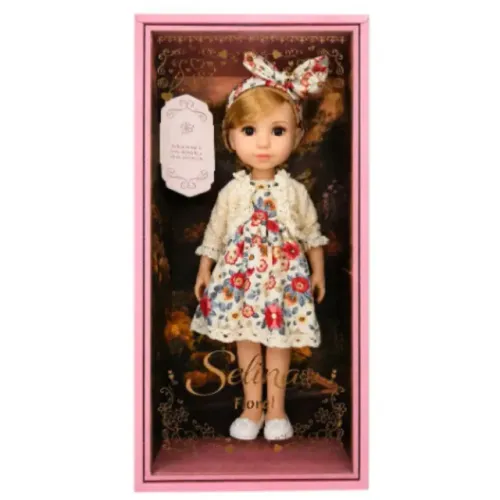 Boneca Realista Selina Floral 36cm Ref. R3874 Bbr Toys