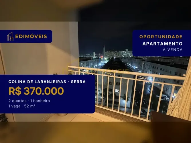 Apartamento 2 quartos em condomínio na Colina de Laranjeiras, agende sua visita!