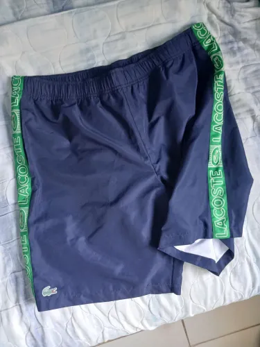 Bermuda Lacoste Original, Azul Marinho Condiçao 10/10 