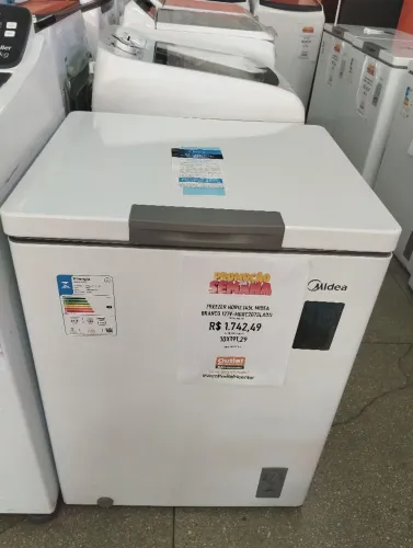 Freezer Horizontal 145L.Midea 127v.Novo