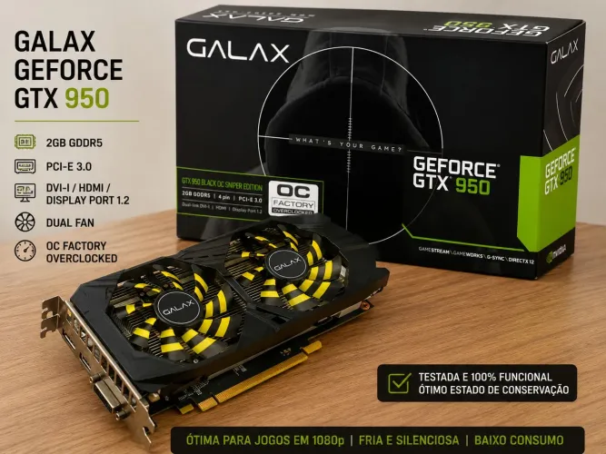 Placa de vídeo GTX 950