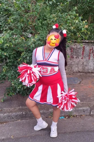 VENDO FANTASIA INFANTIL LIDER DE TORCIDA TAMANHO P USADA 1 VEZ