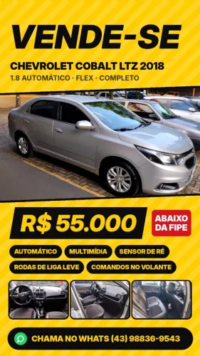 Chevrolet Cobalt LTZ 1.8 8V Econo.flex 4P Aut. 2018
