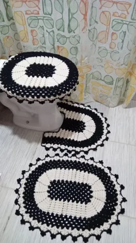 Peças de Crochê para Banheiro