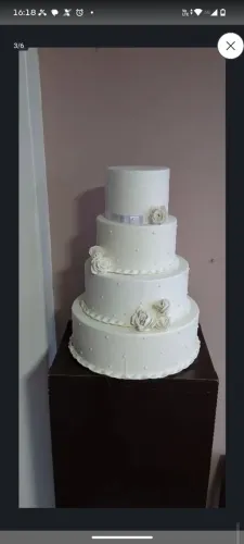 Bolo fake casamento isopor