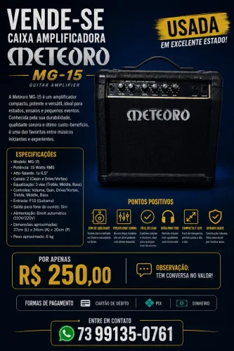 CAIXA DE SOM - METEORO