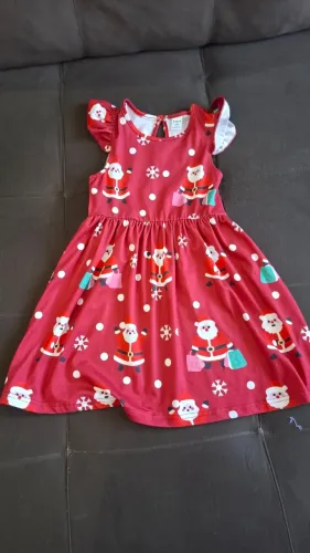 Vestido infantil de Natal tamanho 5
