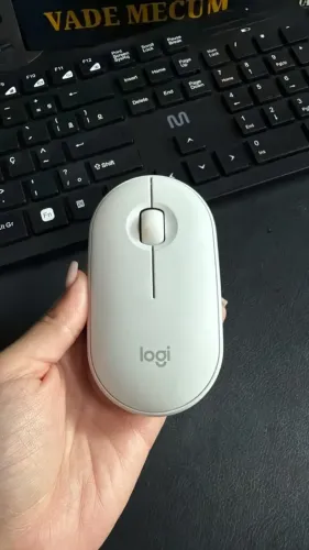 Mouse sem fio Logitech Pebble 2 M350s Branco - Novo