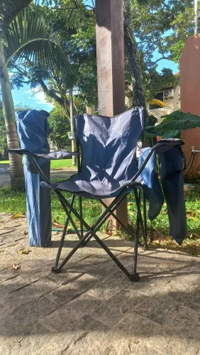 2 Cadeiras de Praia Dobráveis com Bolsa - Ótimo Estado