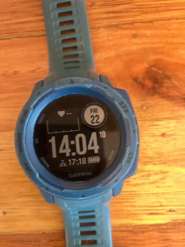 Garmin Instinct 1ª Geração Azul (Não Solar) - USADO 