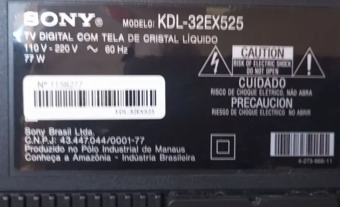 Tv smart Sony smart 32 polegadas c/ defeito