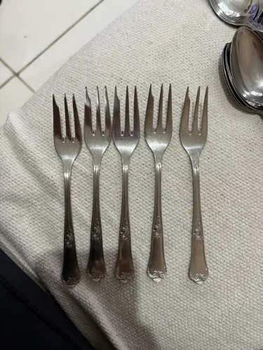 Garfo de bolo raro hercules inox