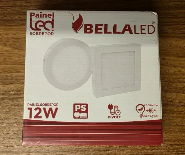 Painel Led Sobrepor Bella Led 12W