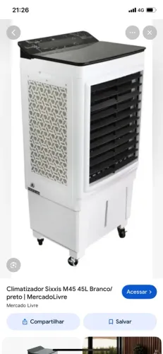 Climatizador de ar Sixxis M45, 45 litros, 220 Volts