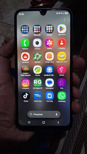 Celular Samsung Galaxy A16 128GB e 4GB de Ram Com Carregador