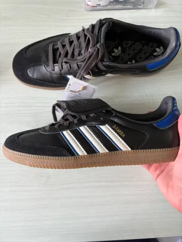 Adidas Samba LT Original Preto/Azul - Novo com Etiqueta - Tam. 41