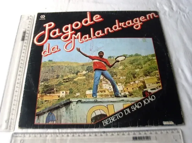 Disco Vinil - LP - Bebeto di São João - Pagode da Malandragem - 1977