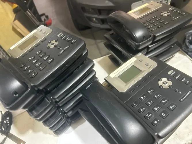 Telefone ip 2 linhas lote 17 pcs