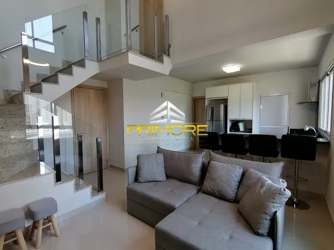 Locação apartamento mobiliado no Vila da Serra com lazer completo.