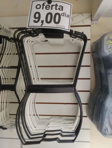 Cabide silhueta preto ou branco adulto novo( loja)