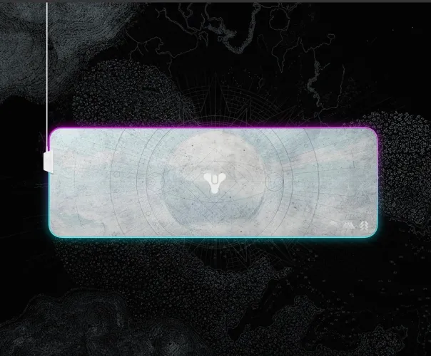 Mouse Pad SteelSeries QCK Prism XL RGB - Destiny Edition (com codigo incluido )
