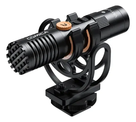COMICA VM10-PRO Microfone Profissional Shock Mount e Deadcat DSLR Câmera / Celular