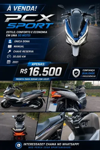 Vendo PCX sport única dona