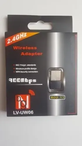 Adaptador USB Sem Fio Wi-Fi 900Mbps 2.4 GHz